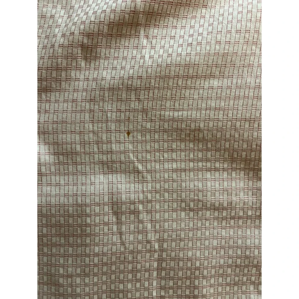 Banana Republic Mens Small Red White Grid Button Down Shirt 100% Cotton Fall 09
